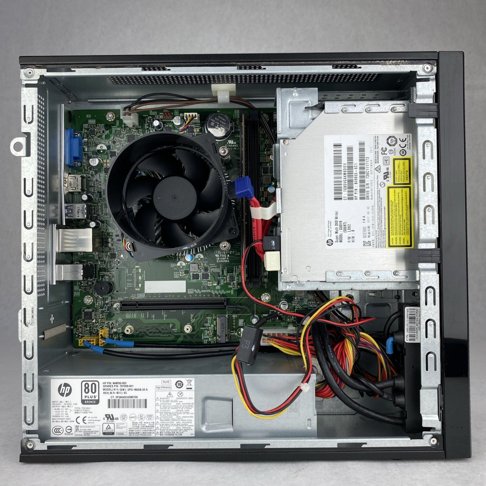 HP Slimline 270-p036 DT PC Intel i5-7400T 2.40GHz 1x8GB RAM WiFi No HDD OS