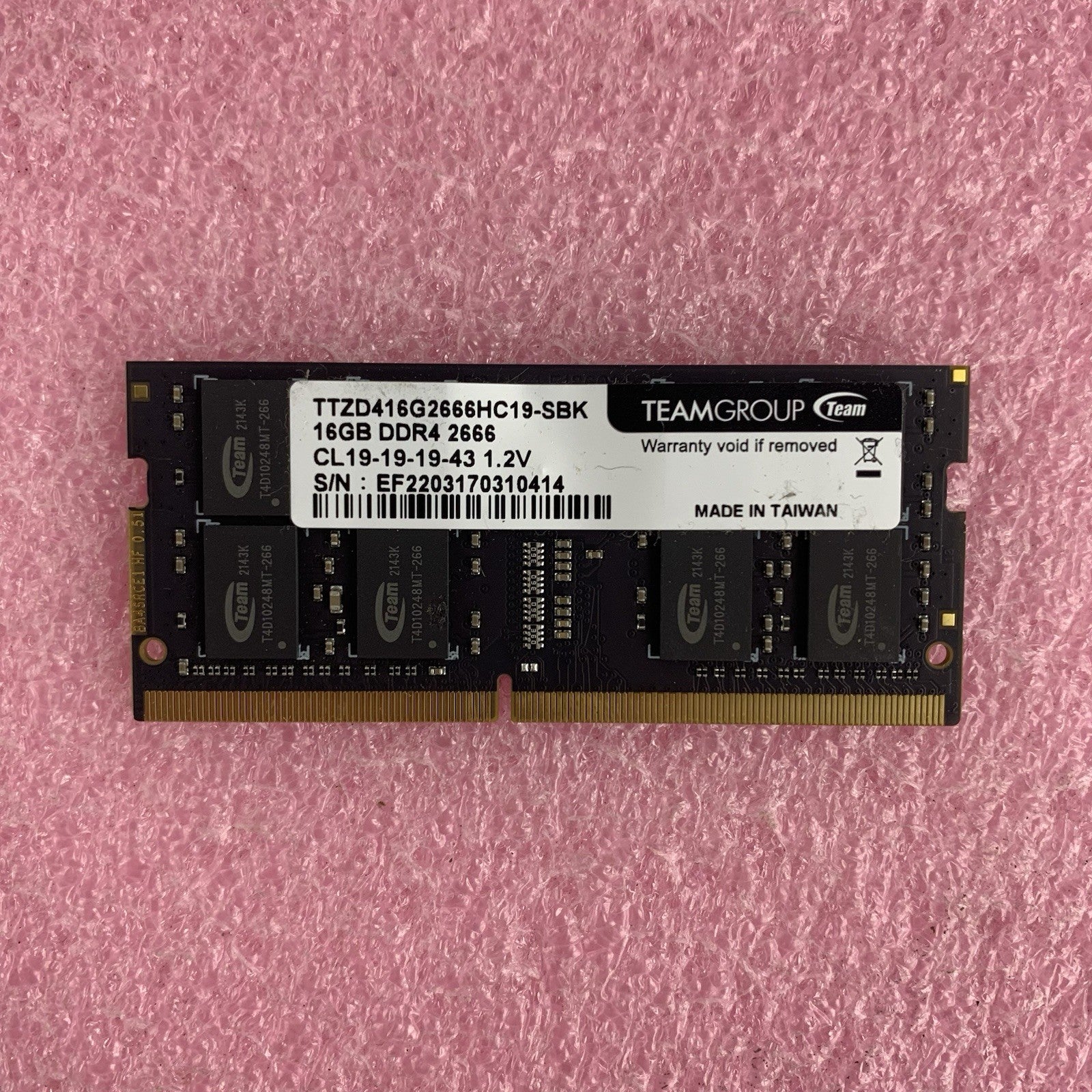 Team Group TTZD416G2666HC19-SBK Zeus 16 GB DDR4-2666 DIMM Laptop Memory Ram1