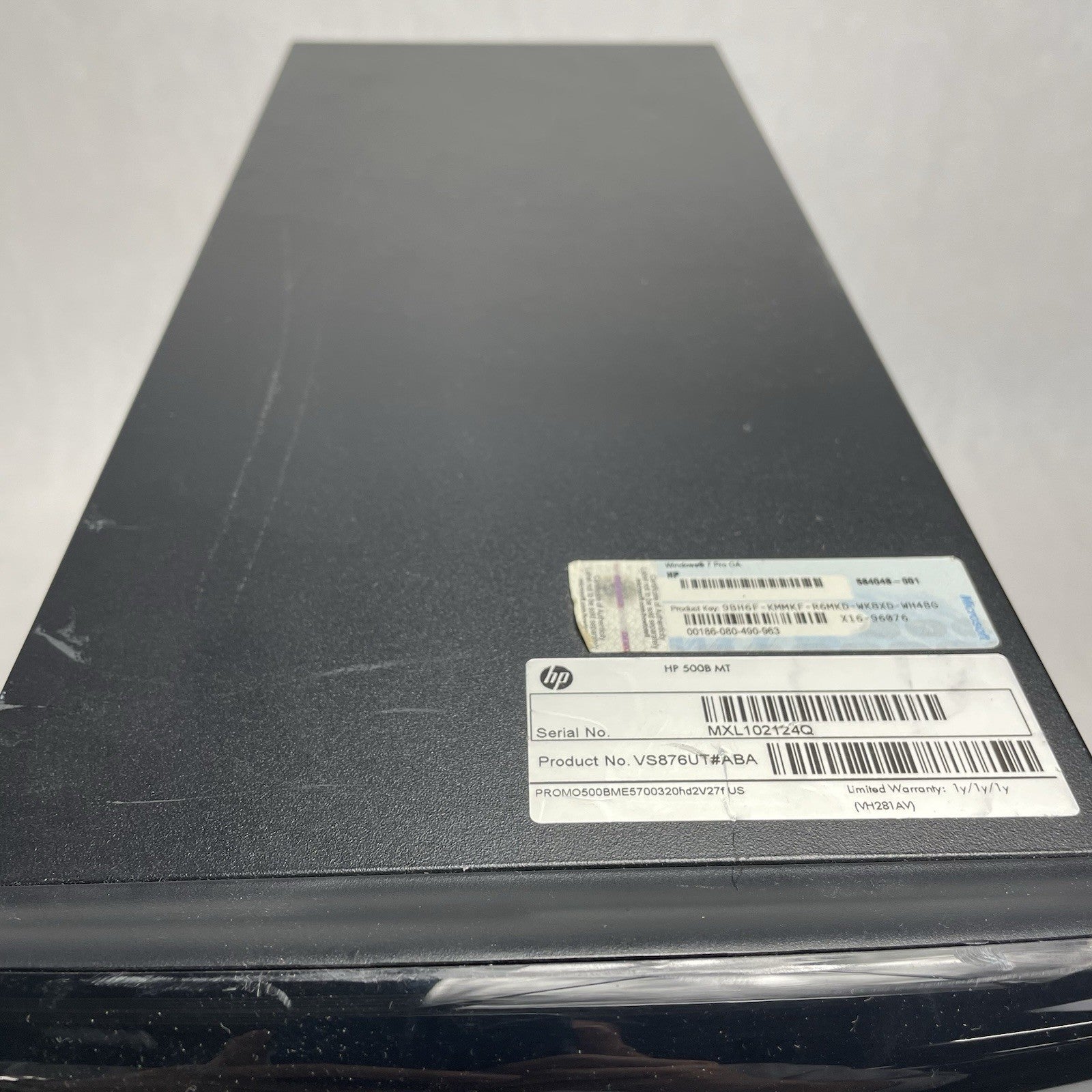 HP 500B MT Pentium Dual Core E5700 3.00 GHz 4 GB Ram No HD No OS