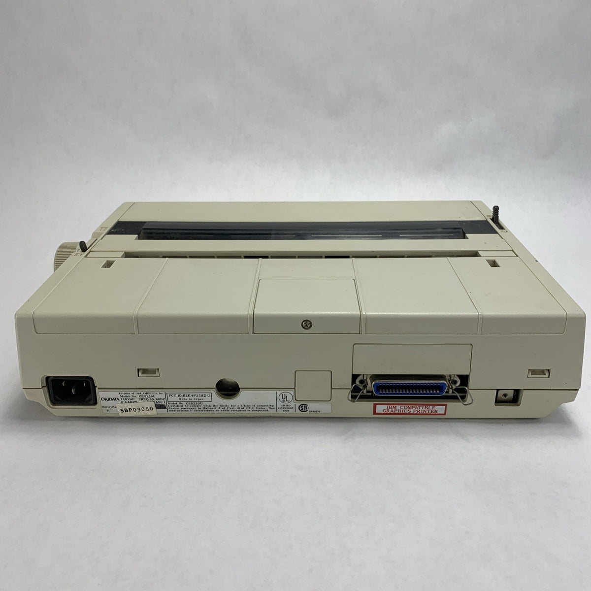 Okidata Microline 182 Turbo 9-Pin Dot Matrix Printer GE5250U - No Ribbon No Cord4