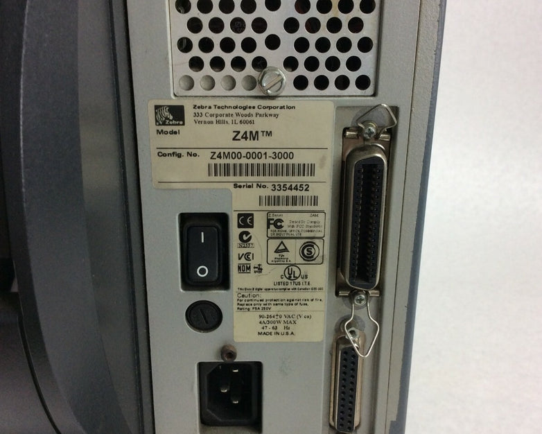 Zebra Z4M Label Printer Thermal Transfer Z4M00-0001-3000 - Print Lines