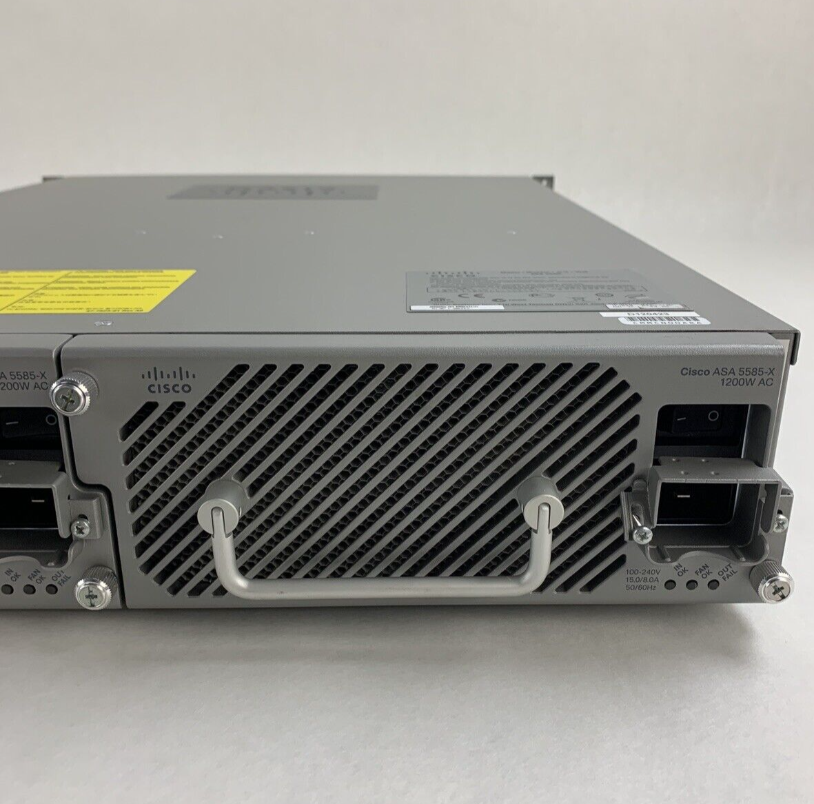 Cisco ASA 5585 8-Port GbE Firewall Security Appliance 2x 5580-X SSP-10 Mod Cards