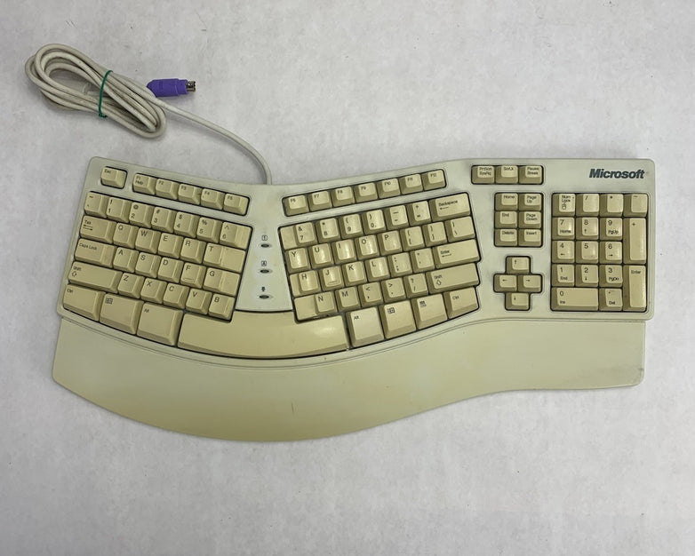 Microsoft E06301PS2 X03-51764 PS/2-Wired Ergonomic Mechanical Keyboard