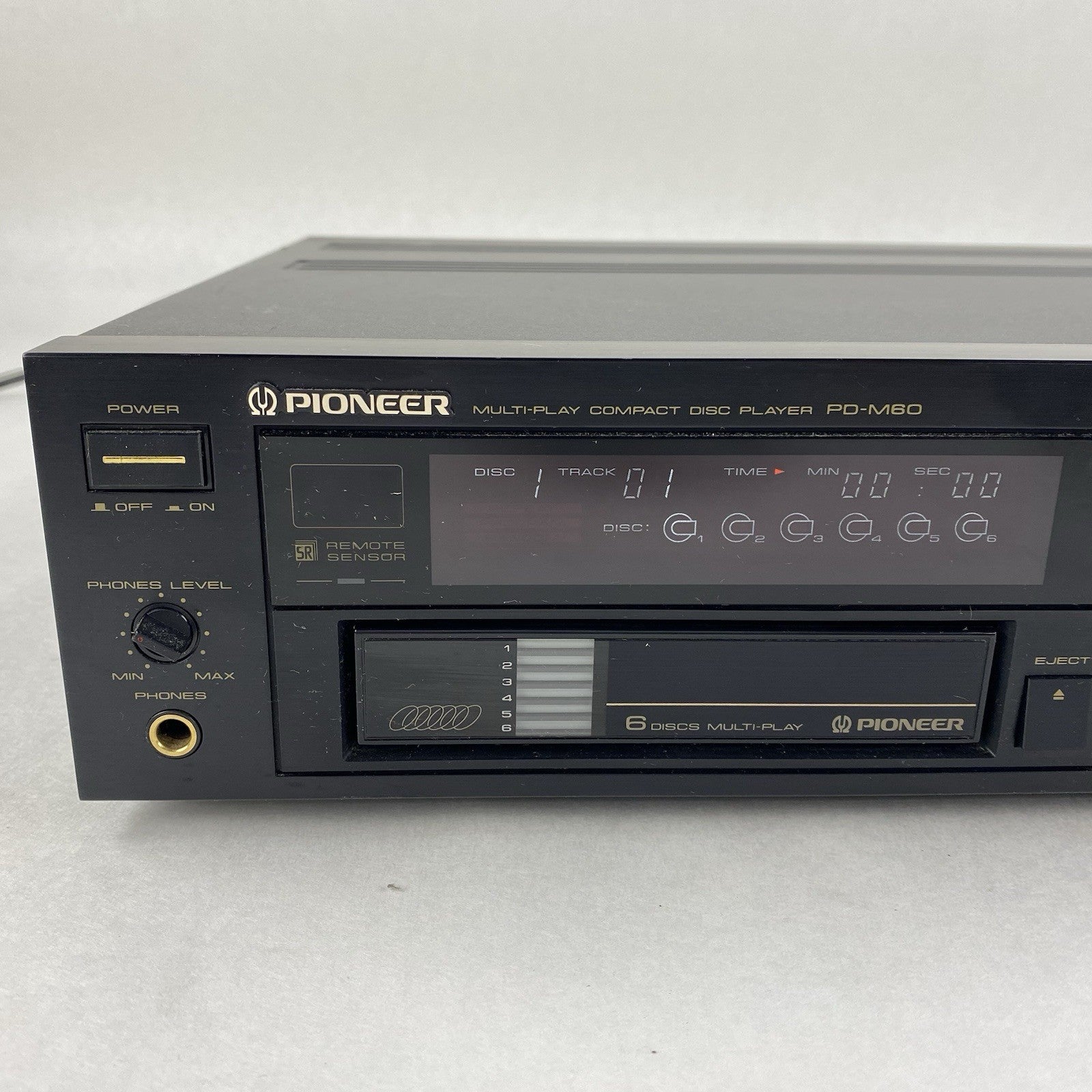 Pioneer PD-M60 Multi-Disc Compact Disk Player No Remote Tested