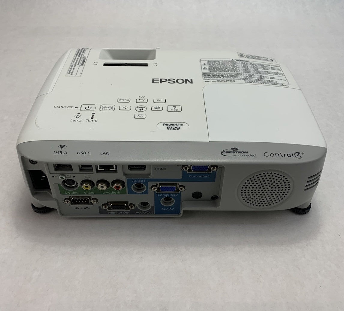 Epson PowerLite W29 H690A LCD Lamp Projector 155 Lamp Hours - No Remote3