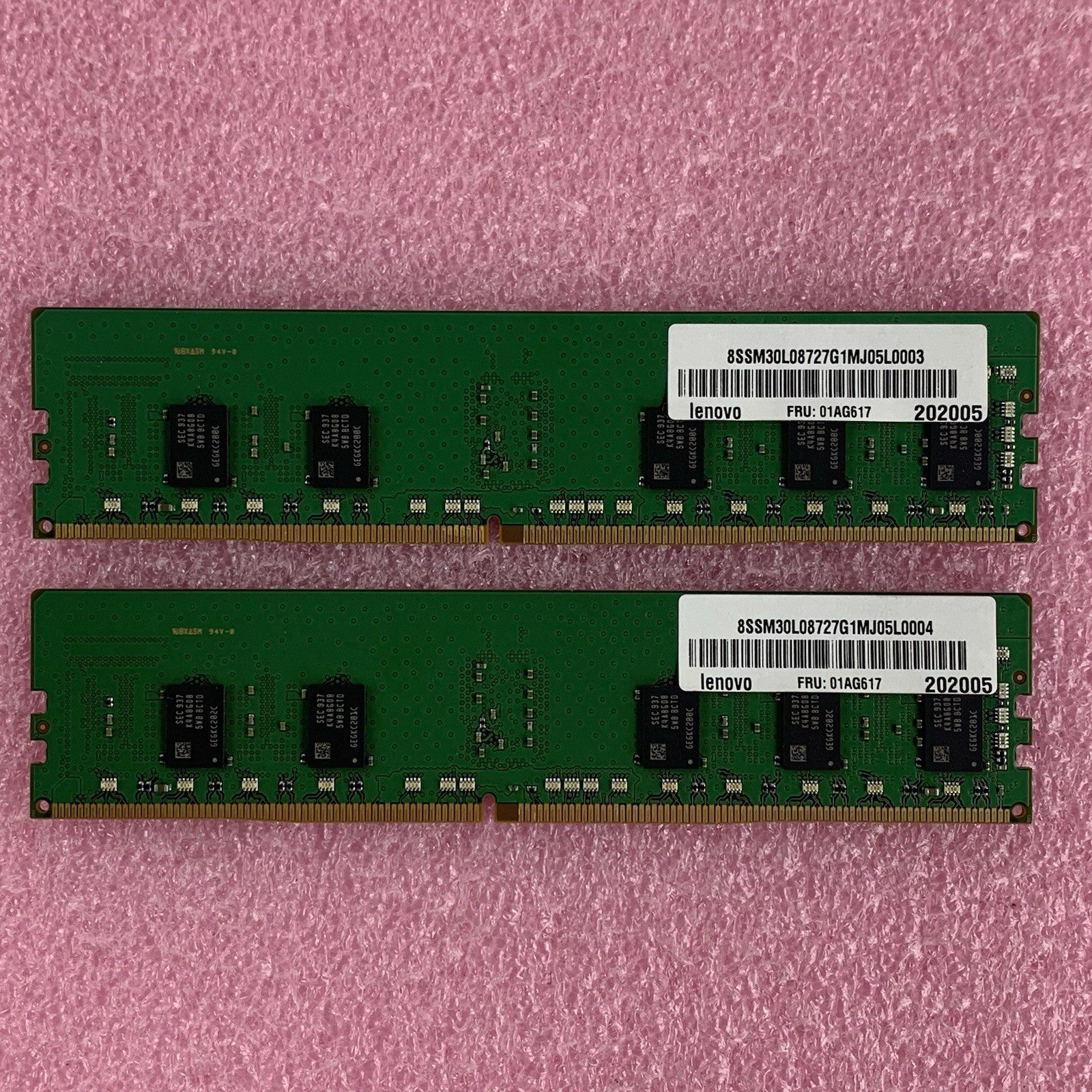 Samsung M393A1K43BB1-CTD6Y 8 GB 1x8GB DDR4-2666 Computer Memory Ram Lot of 2x6