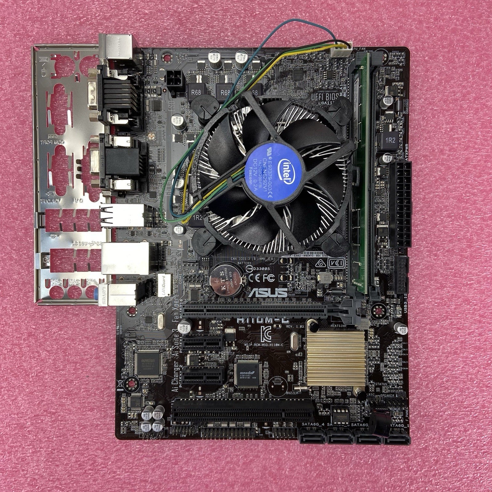 ASUS H110M-C Motherboard Intel Core i5-6400 2.7GHz 8GB RAM w/IO Shield5