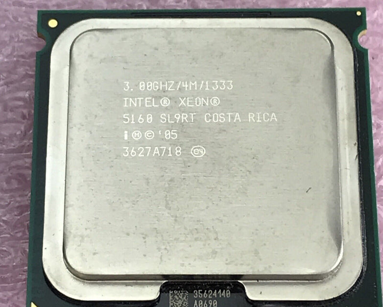 Lot of 4 Intel Xeon E5160 Dual-Core 3.0GHz SL9RT CPU Socket LGA771