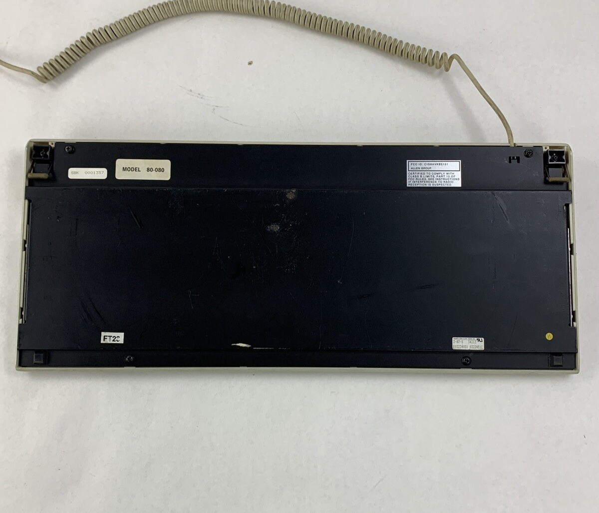 Allen Group 80-080 Terminal Keyboard CIG8AVKB5151 E03234051 0323451C Tested