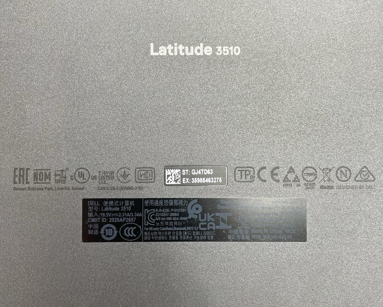 Dell Latitude 3510 15.6" i5-10210U 1.60 GHz 8GB RAM No SSD/OS/AC - Missing N Key