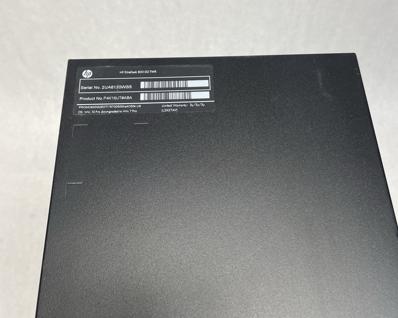 HP EliteDesk 800 G2 MT Intel Core i7-6700 3.40 GHz 24 GB RAM No HDD No OS