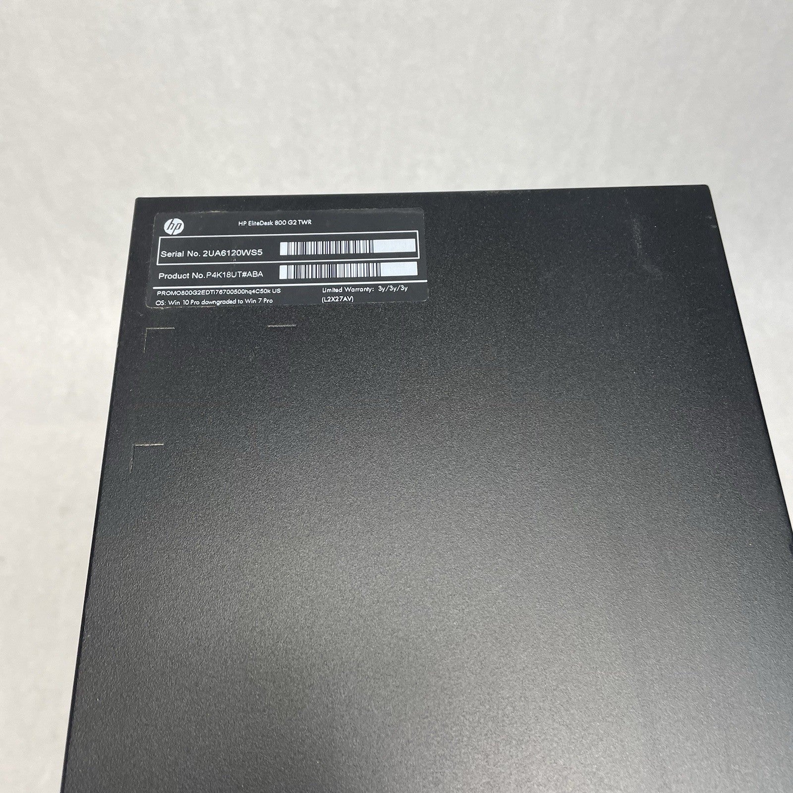 HP EliteDesk 800 G2 MT Intel Core i7-6700 3.40 GHz 24 GB RAM No HDD No OS