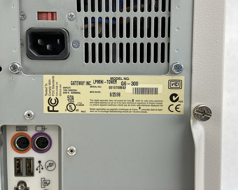 Gateway GP6-300 MT Intel Pentium II 300MHz 192MB RAM No HDD No OS