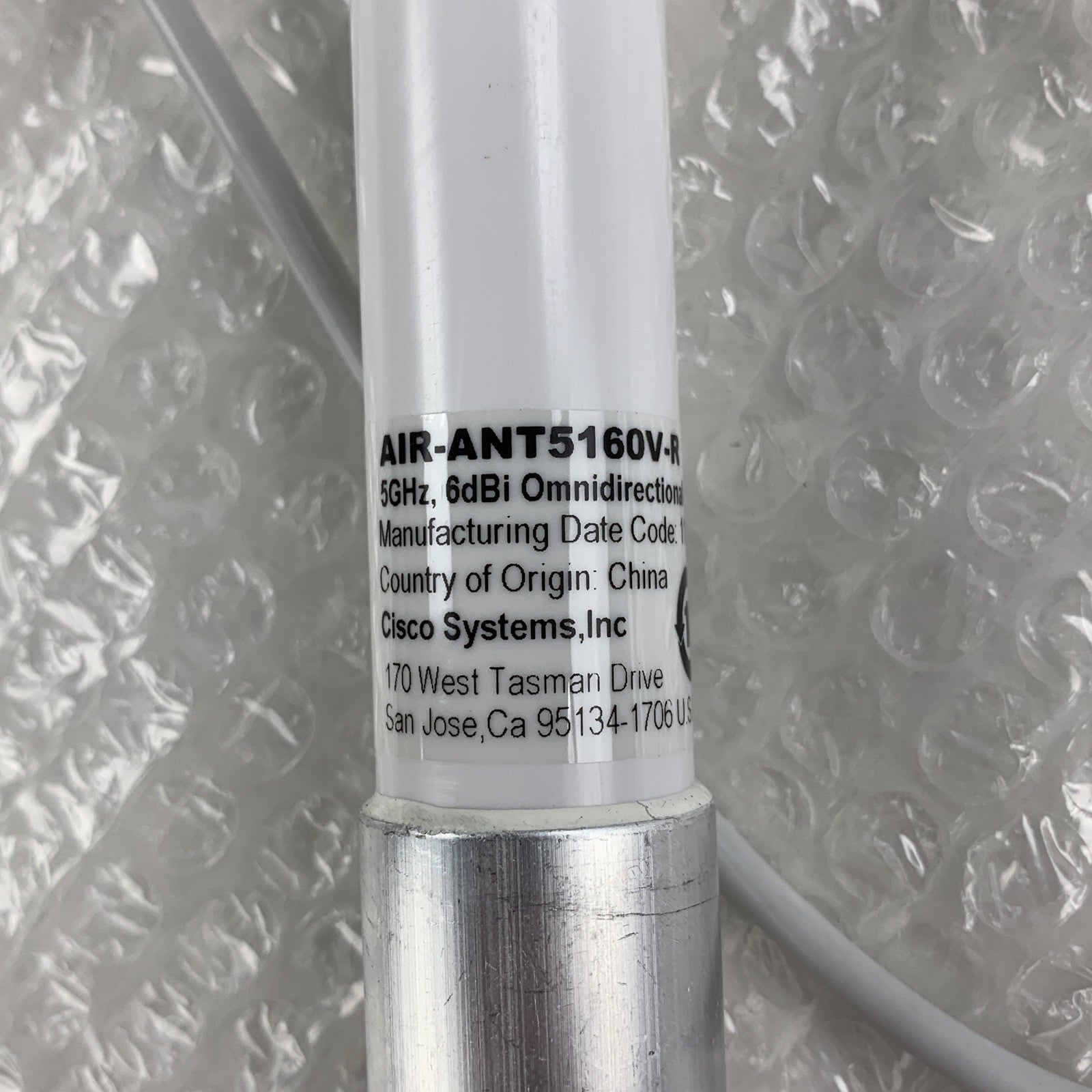 Cisco 800-26277-01 AIR-ANT5160V-R Mast and Beam Mount 5GHz 6dBi Lot of 2x