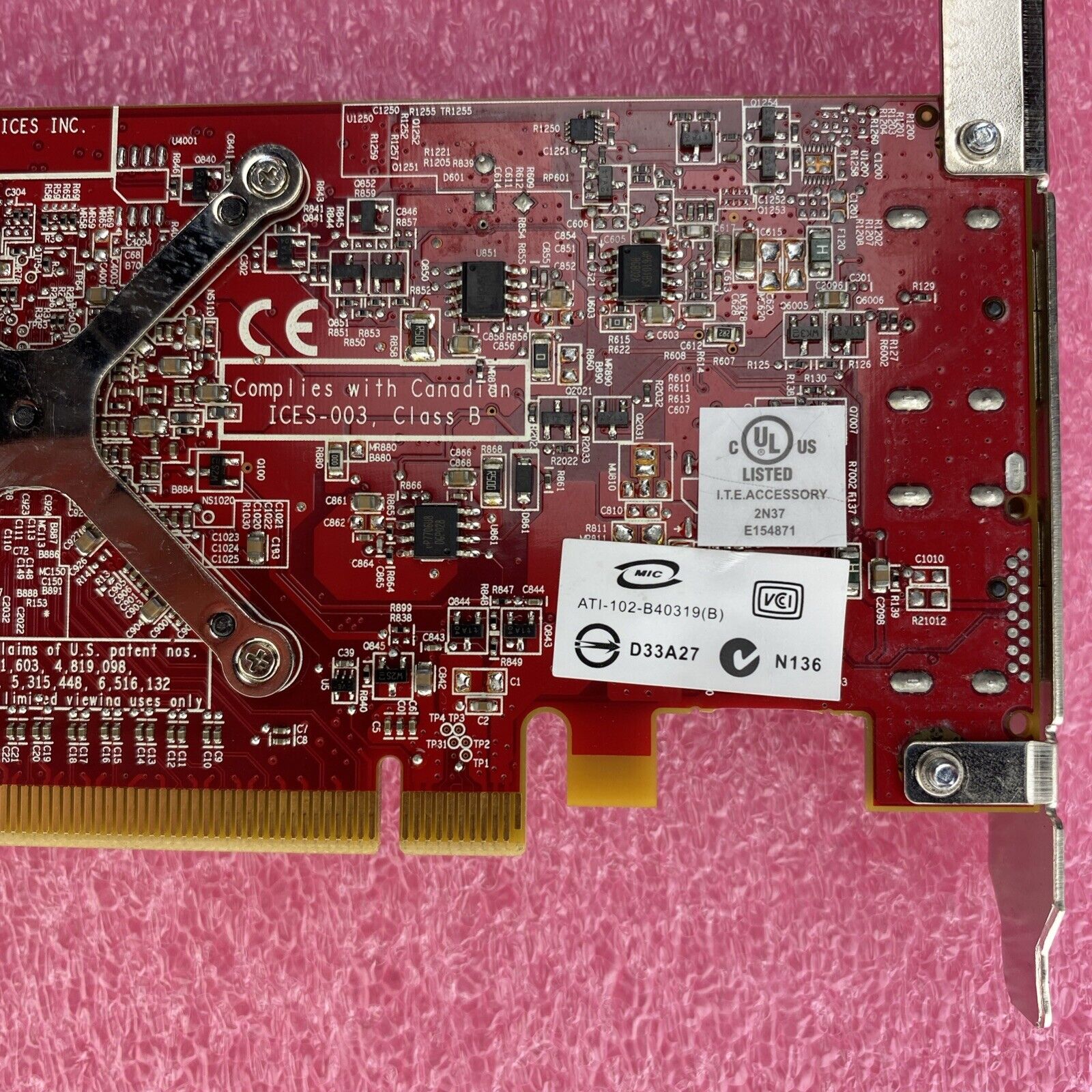 0W459D Dell ATI AMD Radeon HD 3470 2xDP 256MB PCI-e Video Card Lot Of 7
