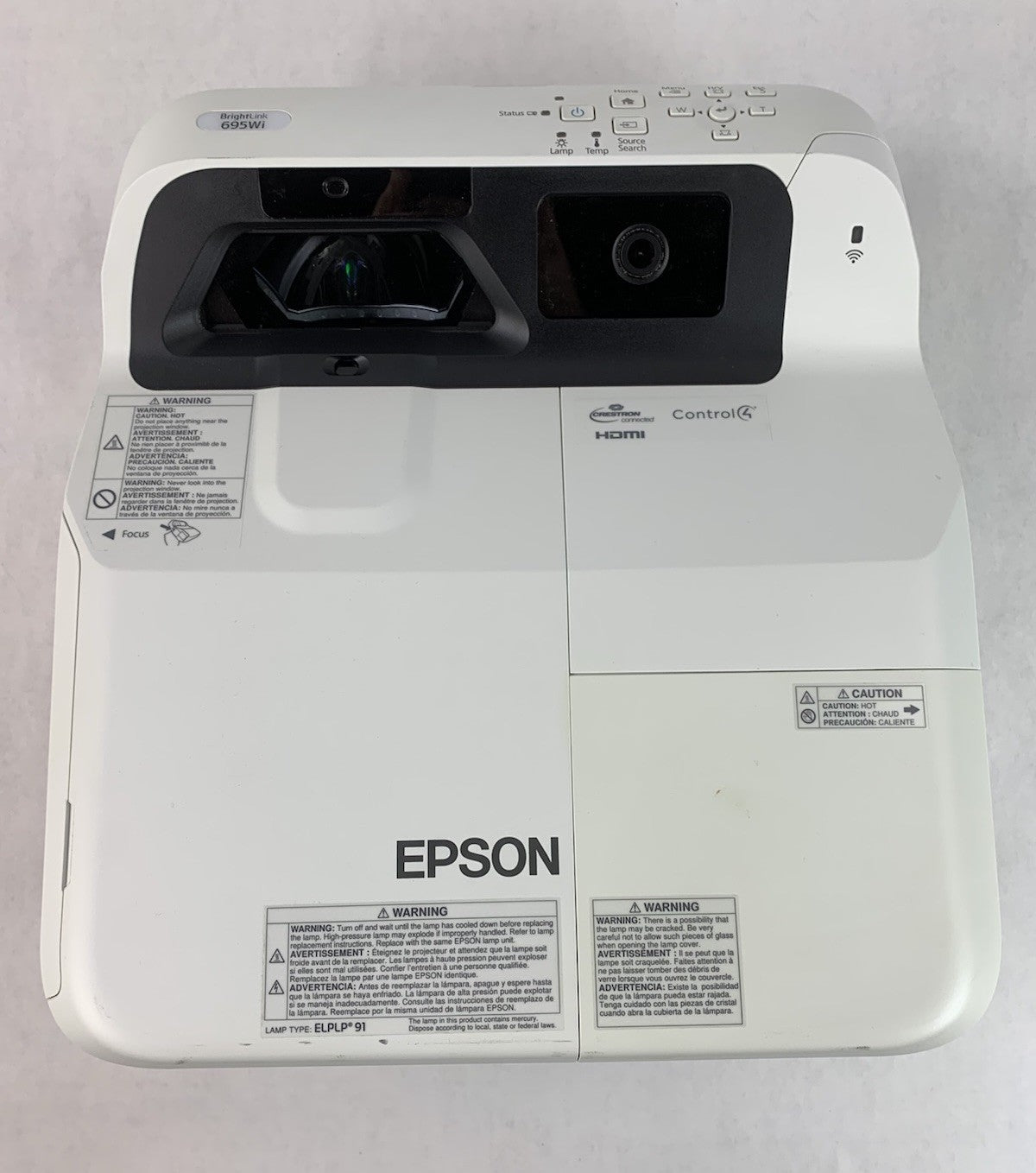 Epson PowerLite 695Wi H740A LCD Lamp Projector 2752 Lamp Hours - No Remote5