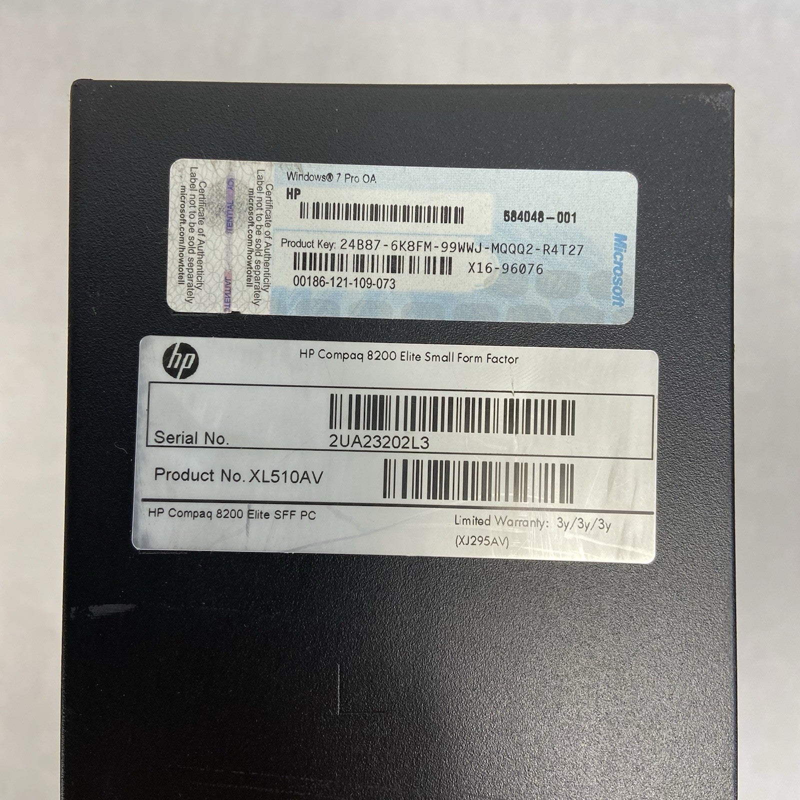 HP Compaq 8200 Elite SFF Intel Core i5-2400 3.1GHz 4GB RAM No HDD No OS3