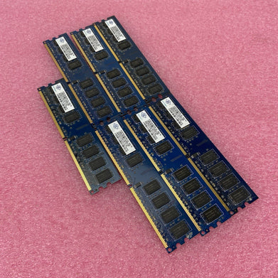 Nanya NT2GT64U8HD0BY-AD 2GB 2Rx8 PC2-6400U-666-13-E1.800 Lot of 7