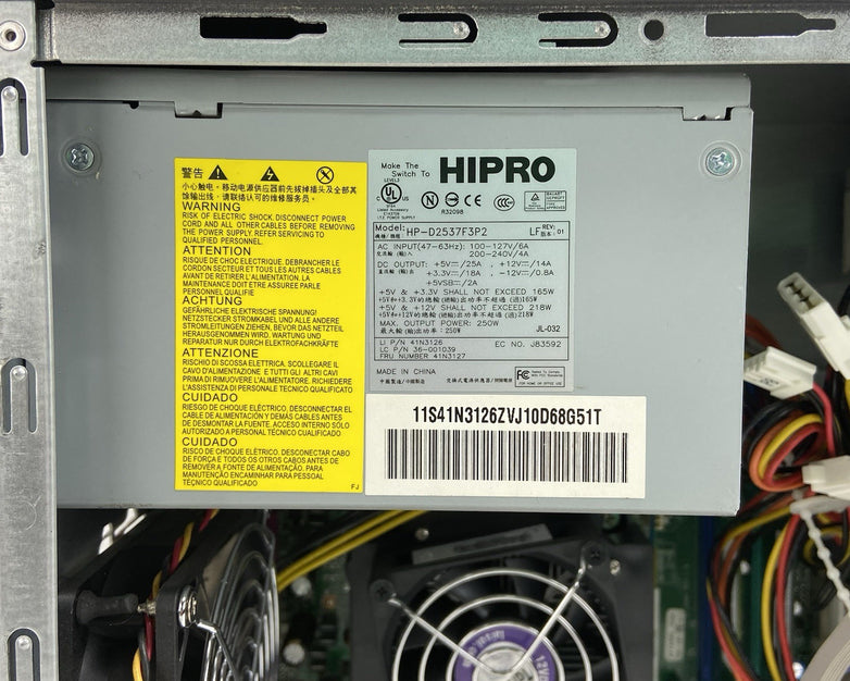 Lenovo ThinkCentre A55 MT Intel Pentium 4 3.06GHz 2GB RAM No HDD/OS XP Pro COA