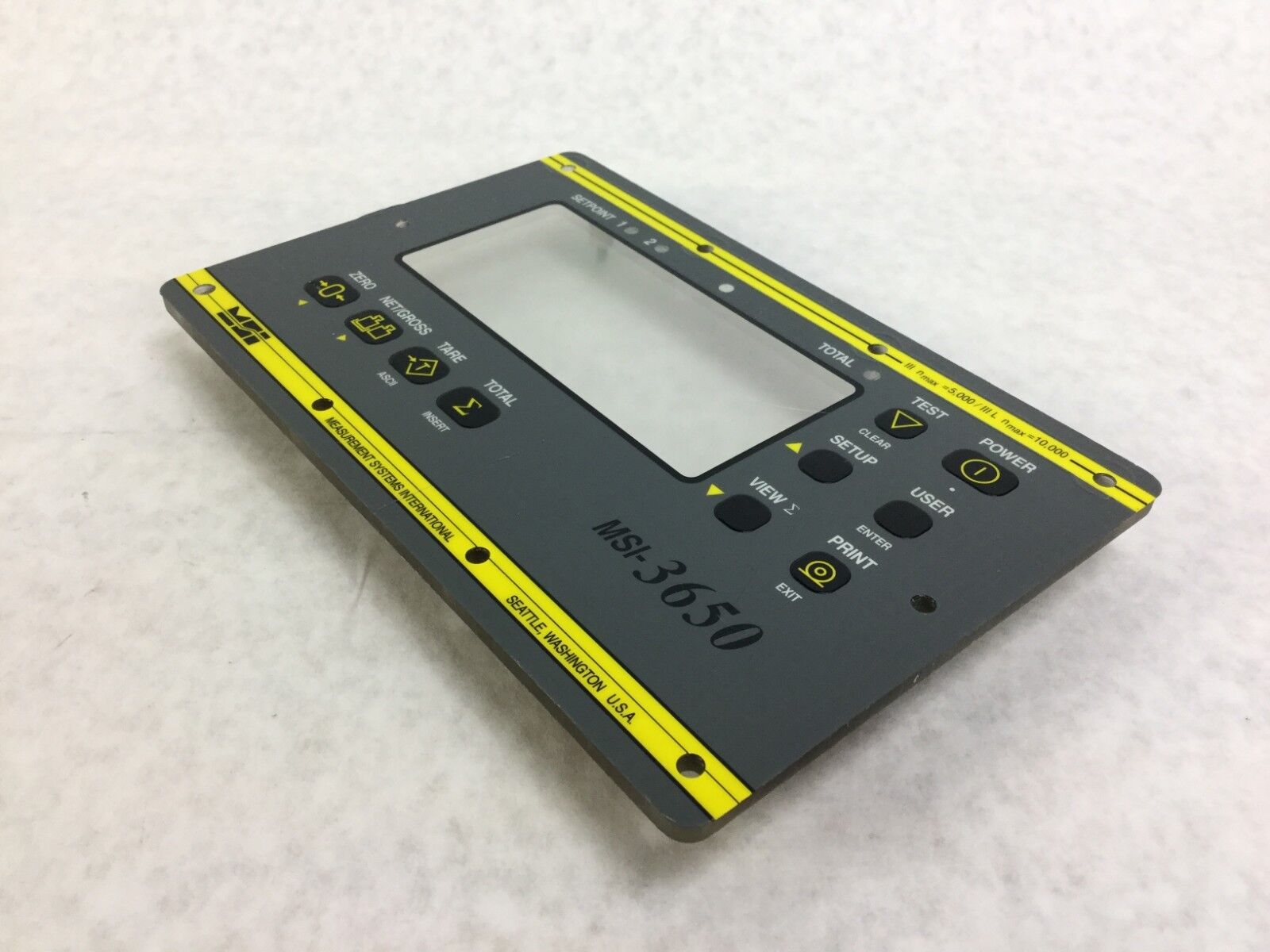 Measurement Systems International MSI-3650  ***Front Cover Only - Some Scratches