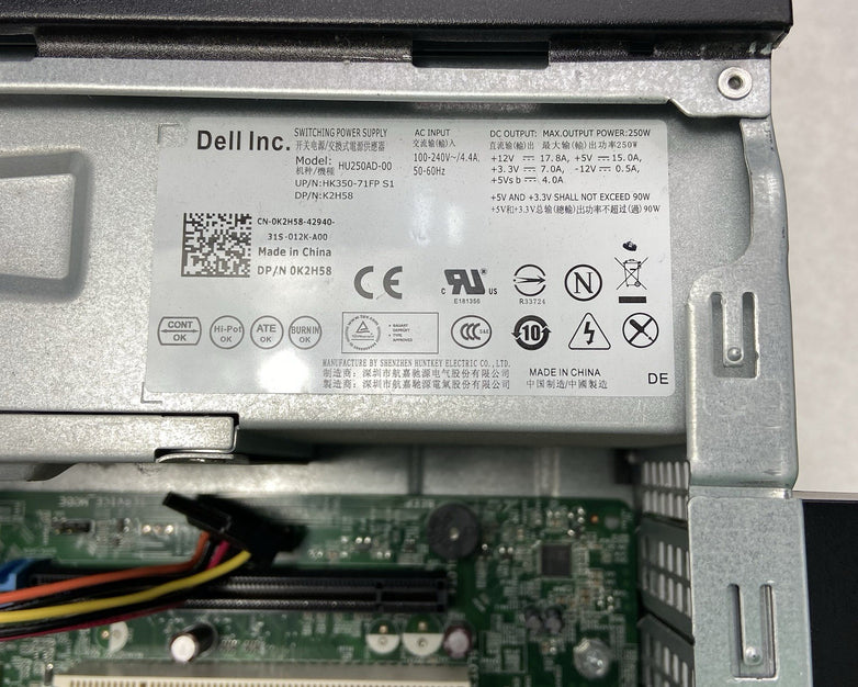 Dell Optiplex 7010 DT Intel Core i3-3220 3.3GHz 4GB RAM No HDD/OD/OS