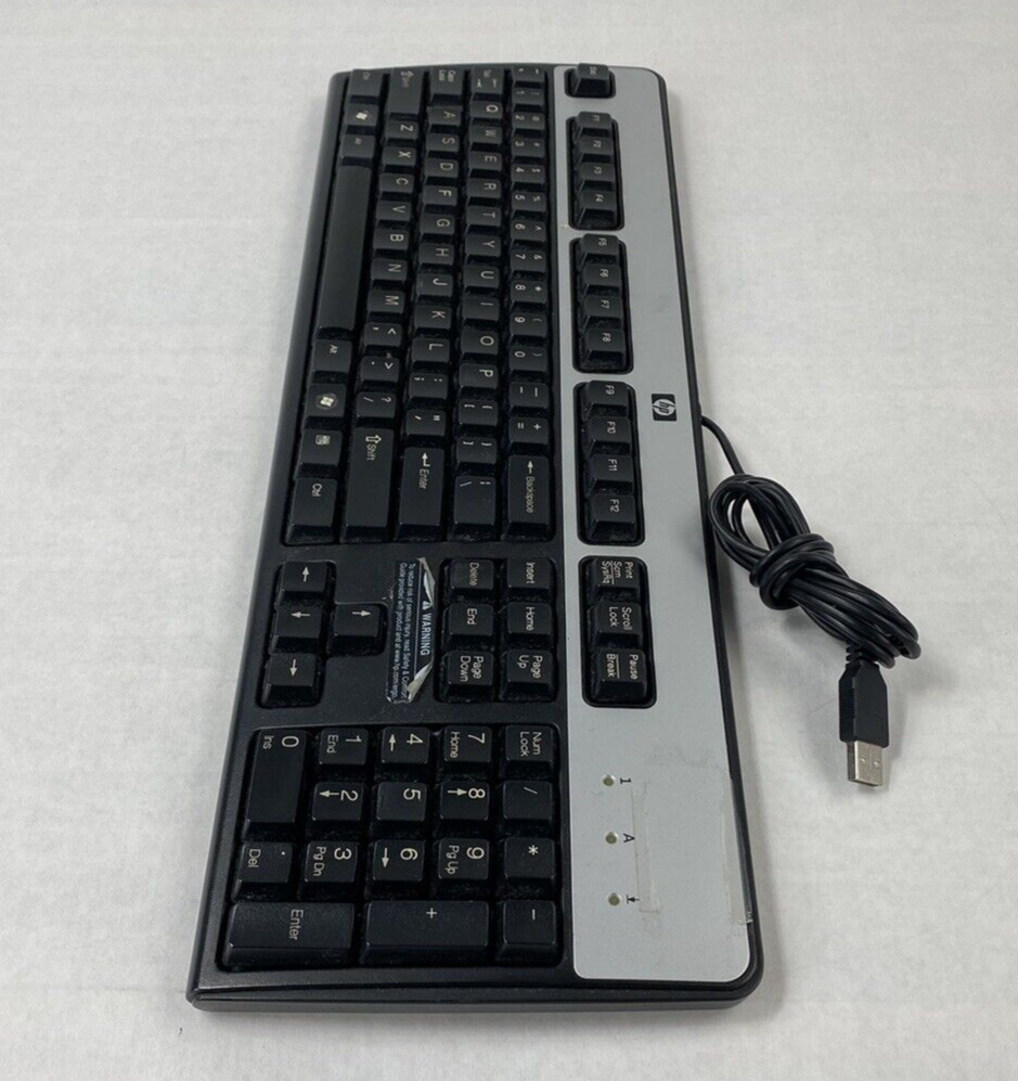 Lot of 4 HP KU-0316 USB Keyboard Tested