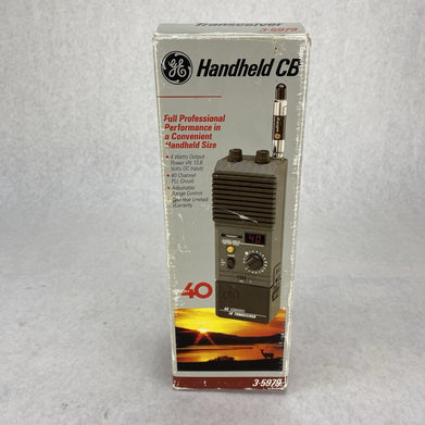 General Electric 3-5979 40-Channel Handheld CB Transceiver Untested