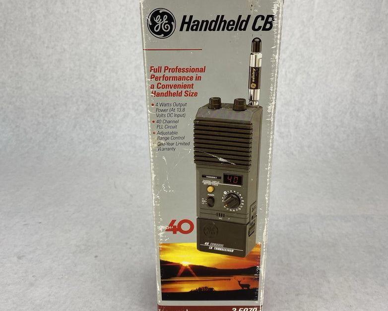 General Electric 3-5979 40-Channel Handheld CB Transceiver Untested