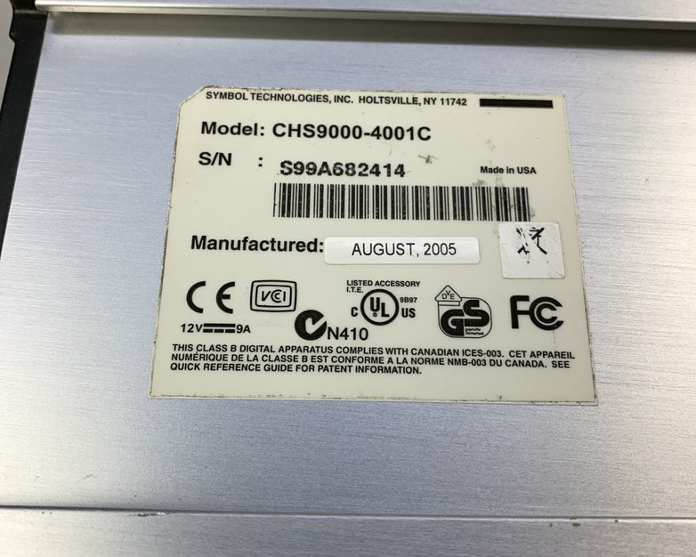Symbol CHS9000-4001C 4-Slot Charging Cradle for MC9000 Series - No Power Cord