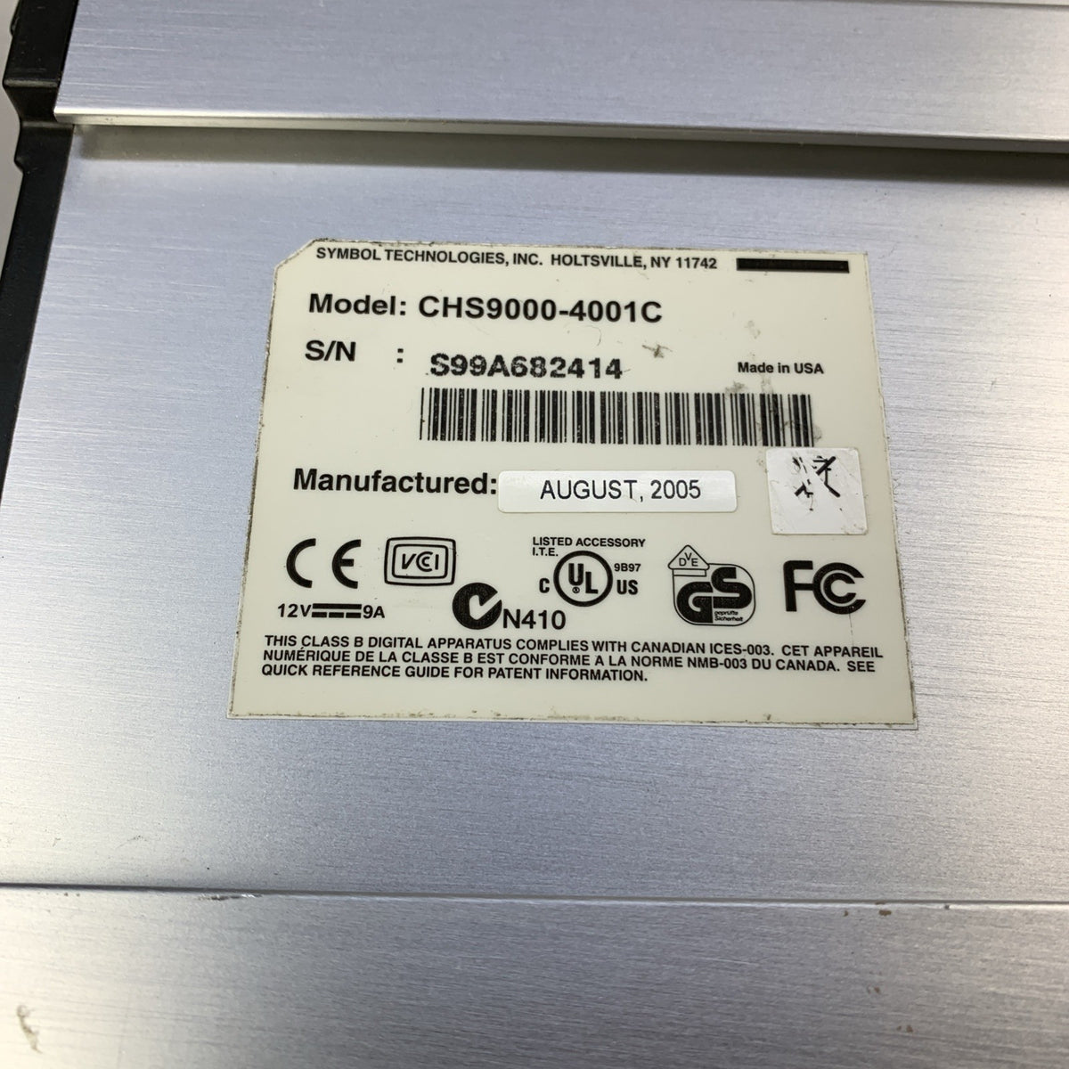 Symbol CHS9000-4001C 4-Slot Charging Cradle for MC9000 Series - No Power Cord5