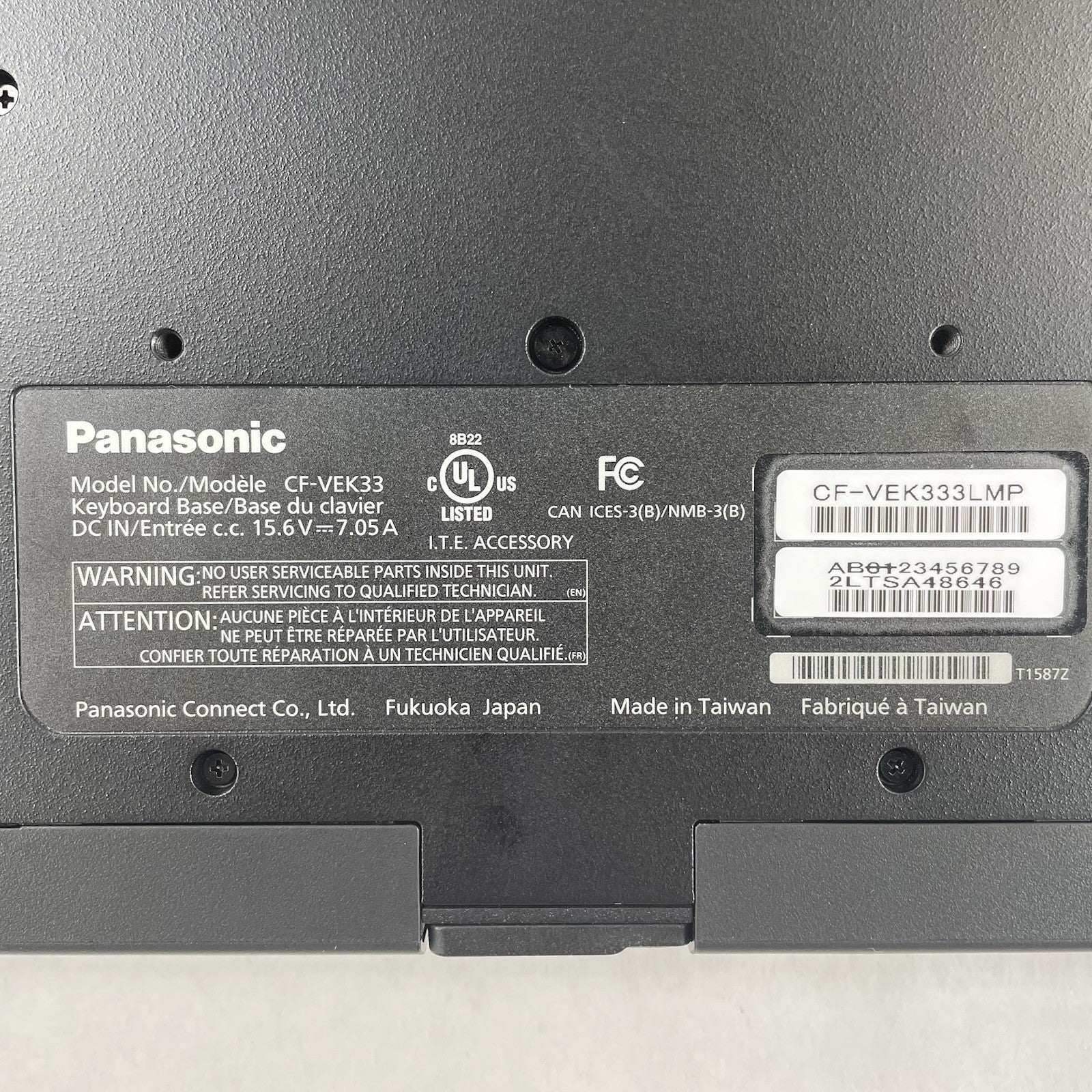 Panasonic Toughbook CF-VEK333LMP/CF-VEK33 Base Dock Keyboard - Tested14