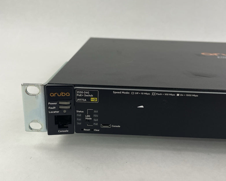 HP Aruba 2530-24G PoE+ J9773A 24-Port Gigabit Switch - Tested