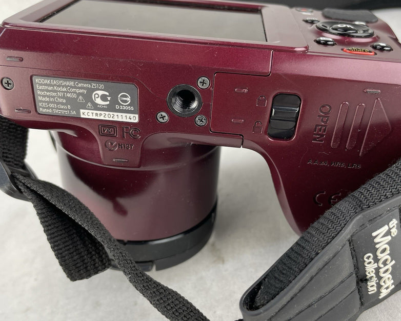 Kodak EasyShare Z5120 16.0MP Digital Camera Red Tested