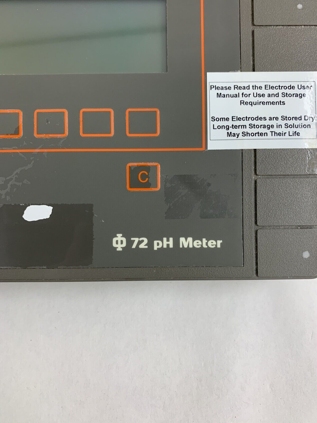 Beckman PHI 72 PH Meter 123144 12VDC 0.3 Amp