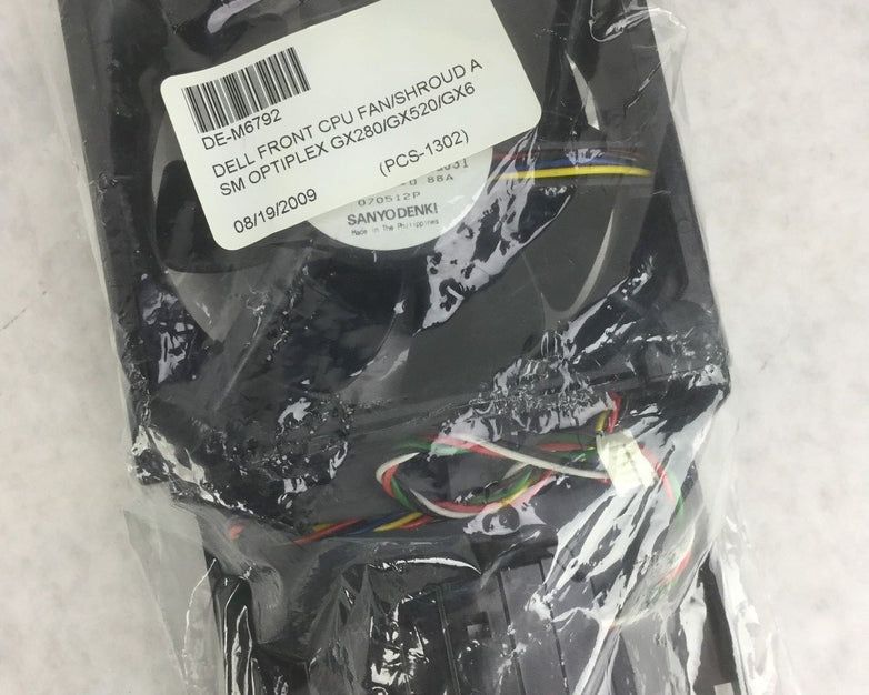 Dell Front CPU Fan/Shroud Optiplex GX280/GX520/GX6, DE-M6792, w/Speaker