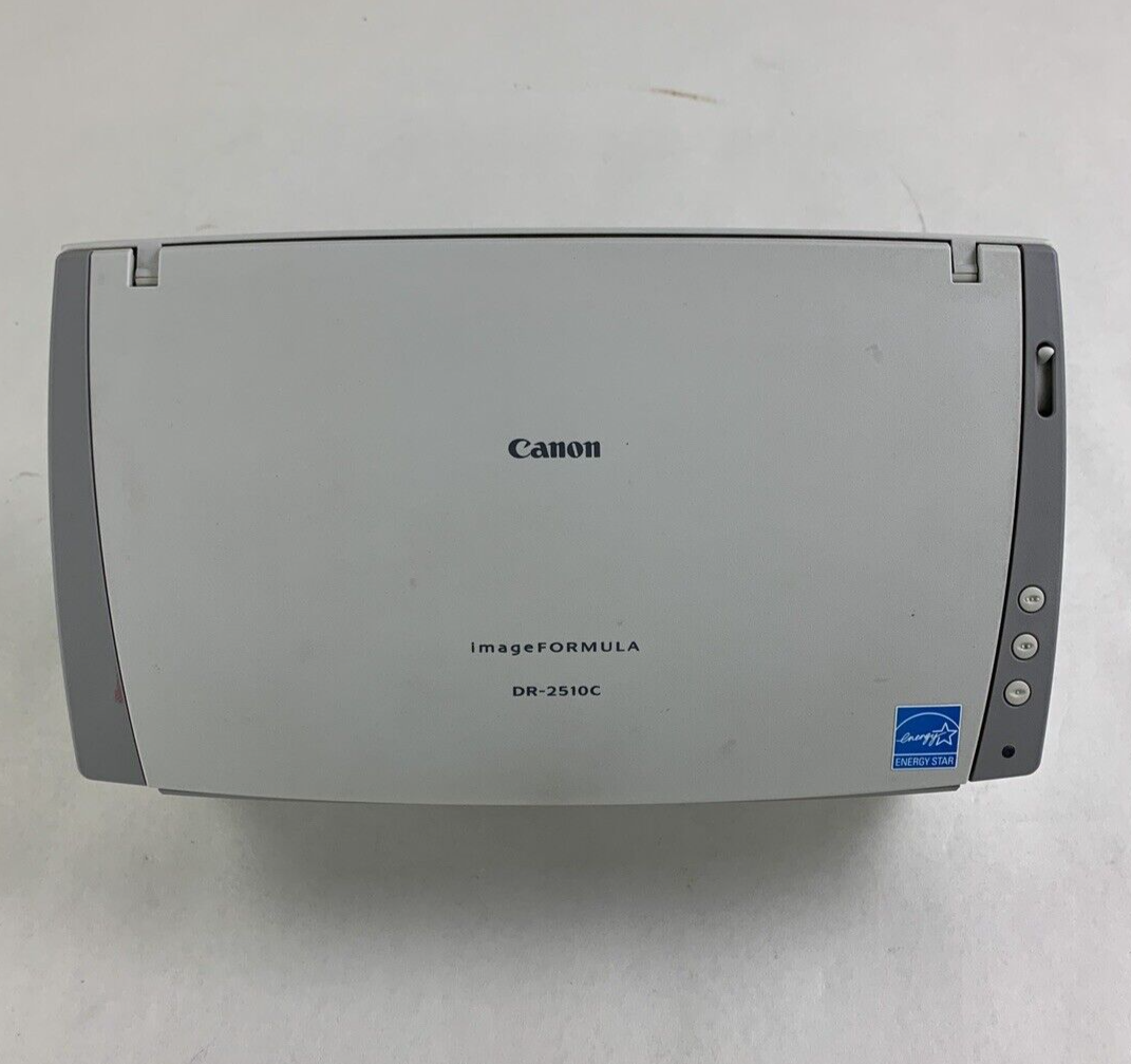 Canon DR-2510C M11064 Pass Through Document Scanner Tested No Power Supply