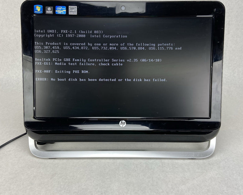 HP Omni 1201150xt AIO Intel Core i32120 3.3GHz 6GB RAM No HDD No OS No AC