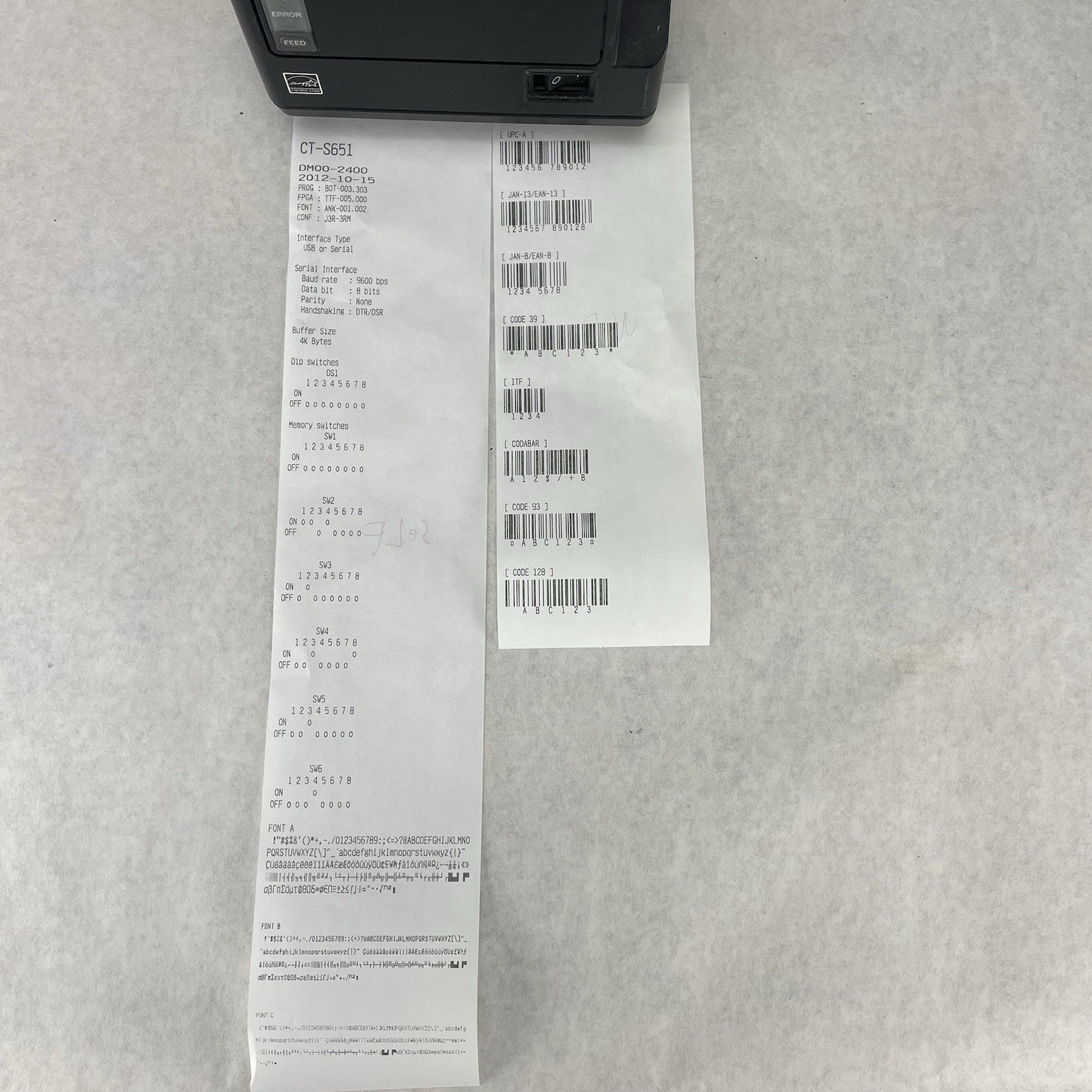 Citizen CT-S651 II POS Thermal Printer Tested