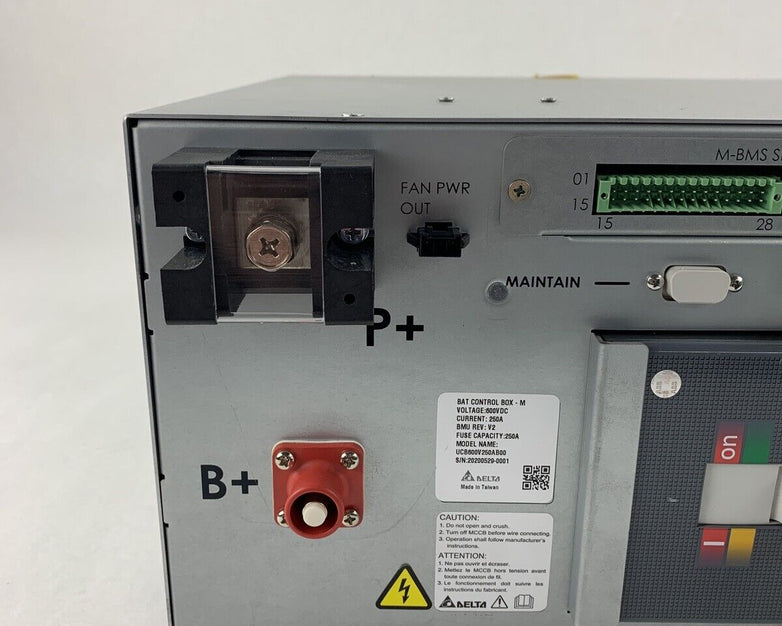 Eaton UCB600V250AB00 Battery Control Box 600VDC 250A w/ ABBSace in250A Breaker