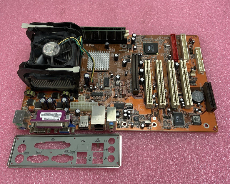 Syntax SVM266A Motherboard Intel Pentium 4 2.8GHz 1GB RAM w/IO Shield