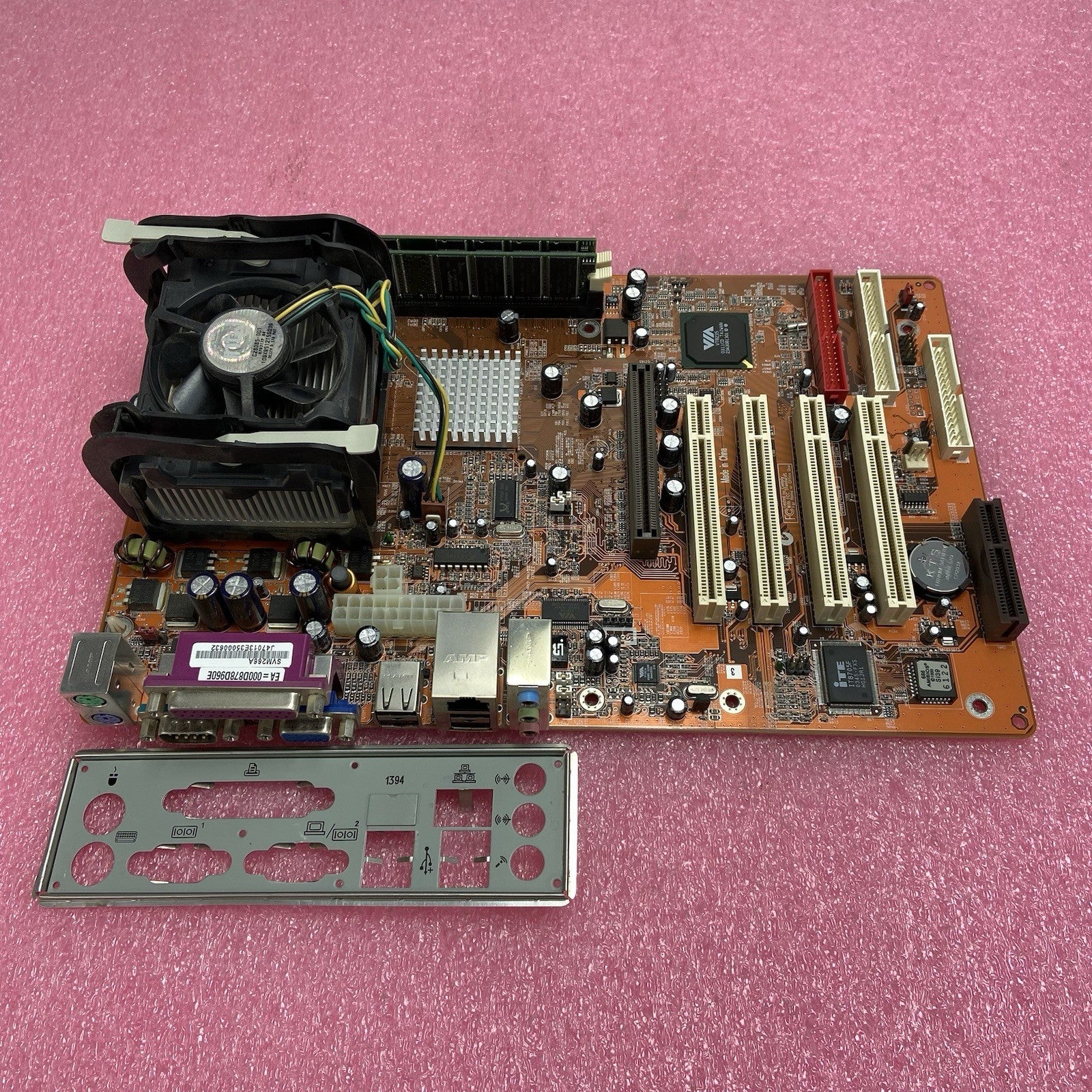 Syntax SVM266A Motherboard Intel Pentium 4 2.8GHz 1GB RAM w/IO Shield4