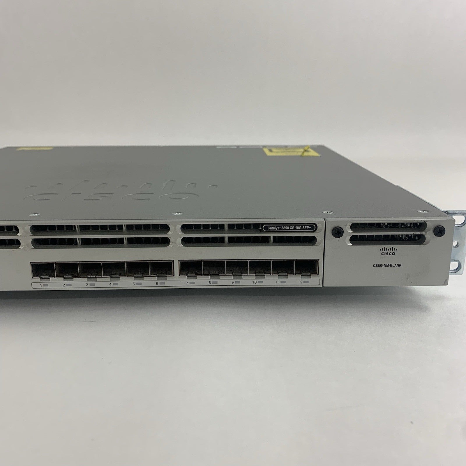 Cisco WS-C3850-12XS-S 12-Port SFP+ 10Gb Managed Switch Tested Reset 1xPSU3