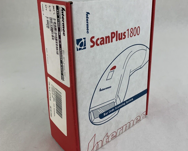 Box Opened Intermec ScanPlus S1800  Barcode Scanner 0-360019-01