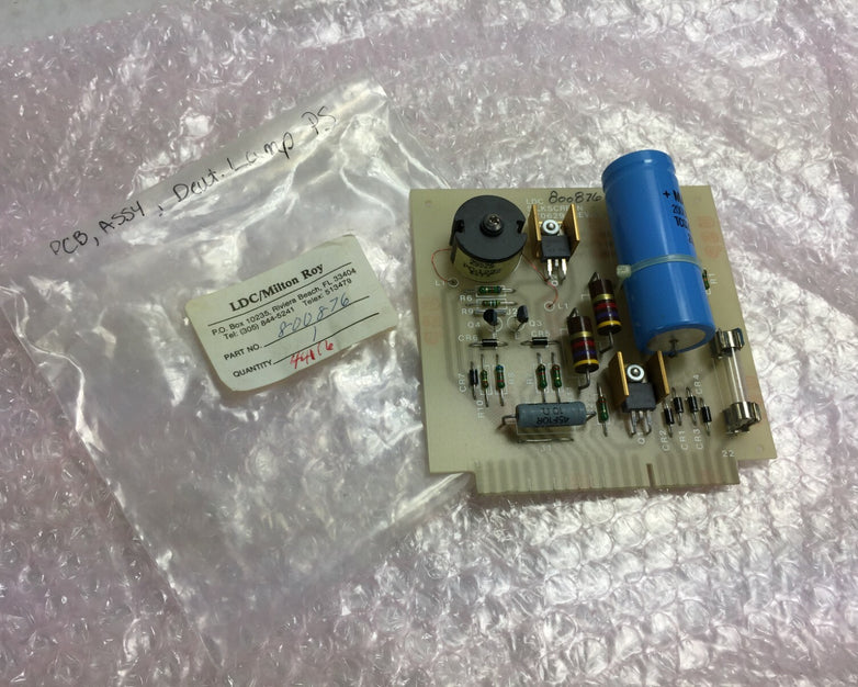 LDC / Milton Roy Part# 800876 PCB Assy Deut Lamp PS