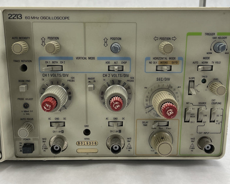 Tektronix 2213 Analog Oscilloscope 60MHZ