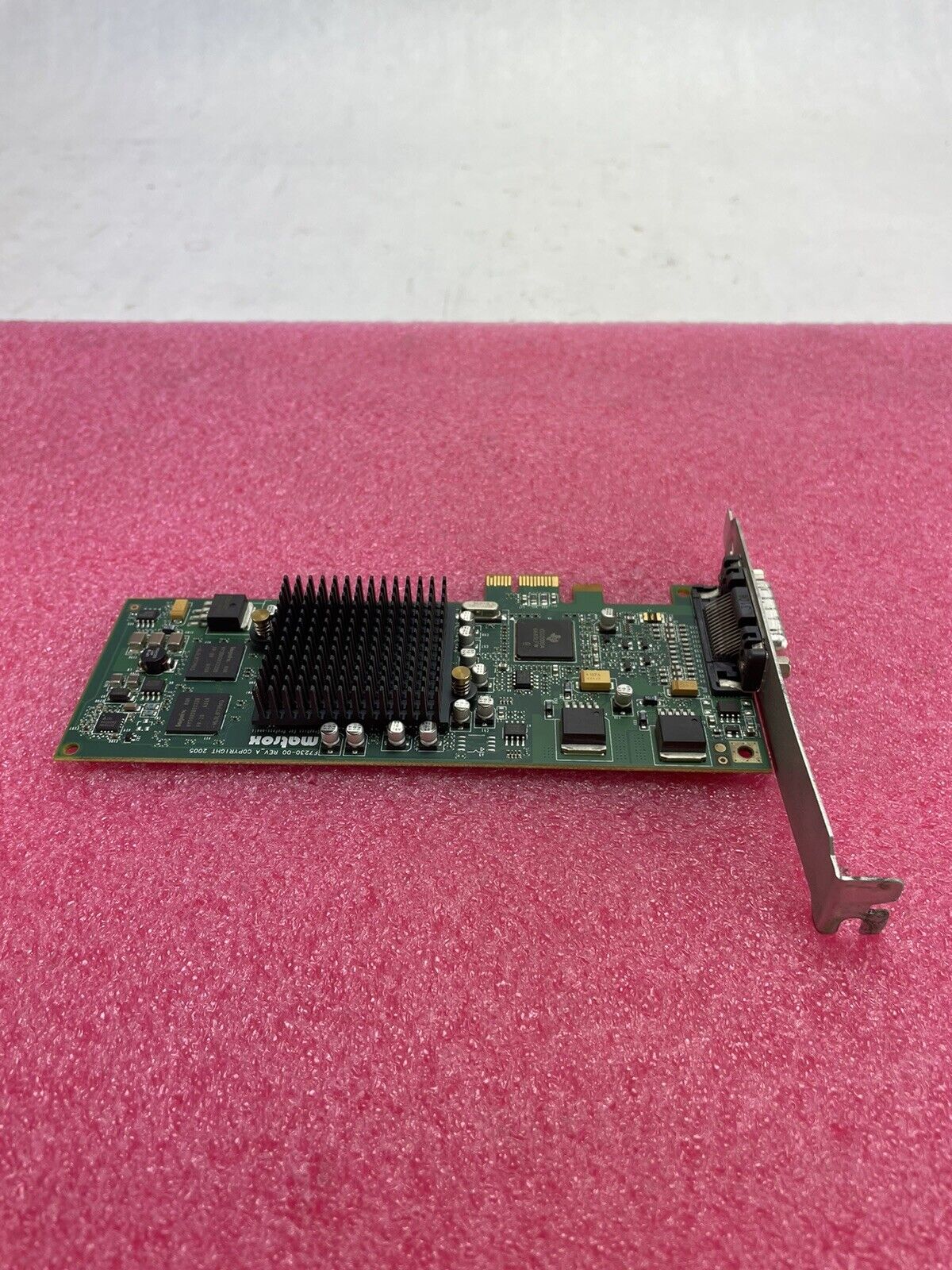 MATROX F7230-00 Rev-A PCI-Express DVI Graphics Card G55-MDDE32LPDF