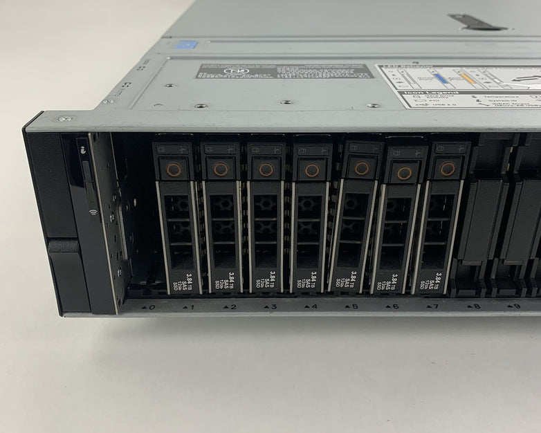 Dell Poweredge R740xd Barebones Server Chassis 2.5" 24 Bay 15x Caddies 3x Risers