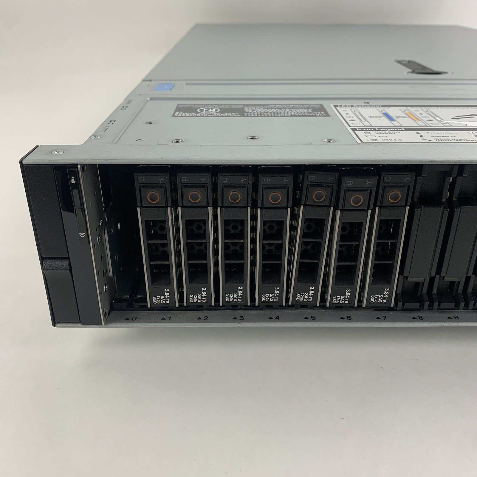 Dell Poweredge R740xd Barebones Server Chassis 2.5" 24 Bay 15x Caddies 3x Risers3