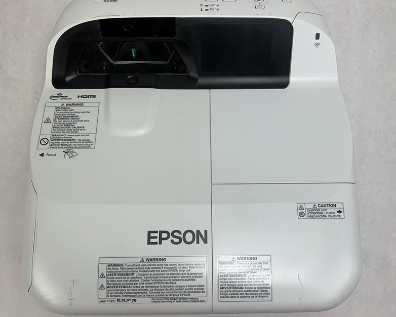 Epson H603A PowerLite 575W LCD Projector No Remote 1514 Lamp Hours