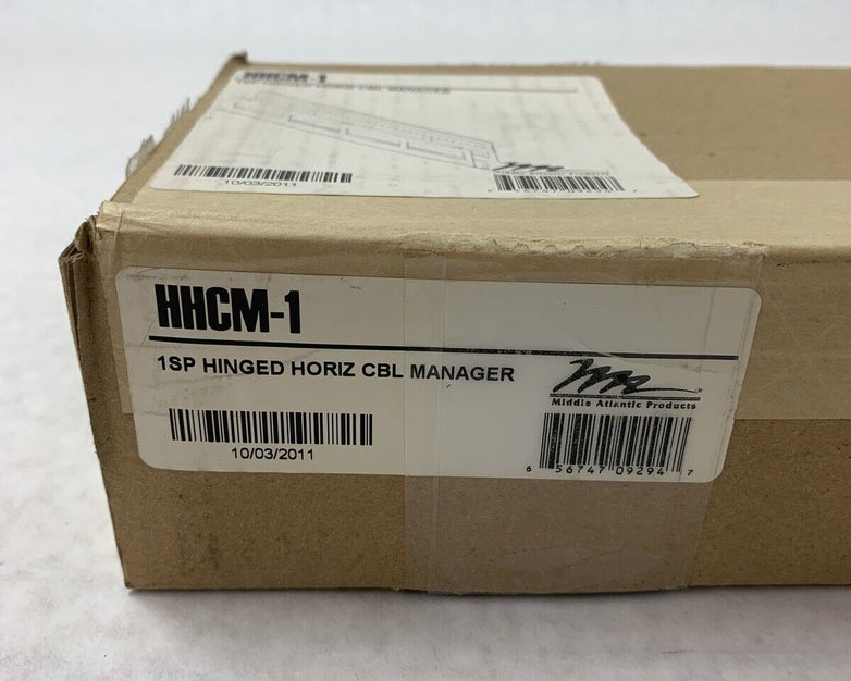 New Middle Atlantic HHCM-1 Hinged Horizontal Cable Manager 1 RU